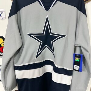 Gray and Navy Star Jersey